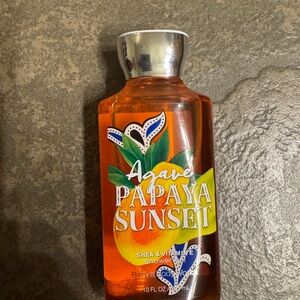 Bath & Body Works Agave Papaya Sunset Body Wash - Orange